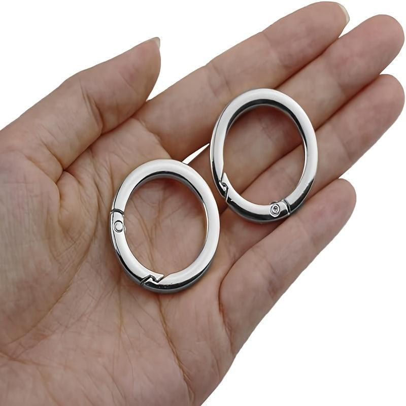 2pcs Loose Leaf Buckle Wallets with O Ring for Handbags & Keys