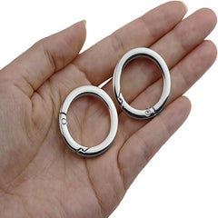 2pcs Loose Leaf Buckle Wallets with O Ring for Handbags & Keys
