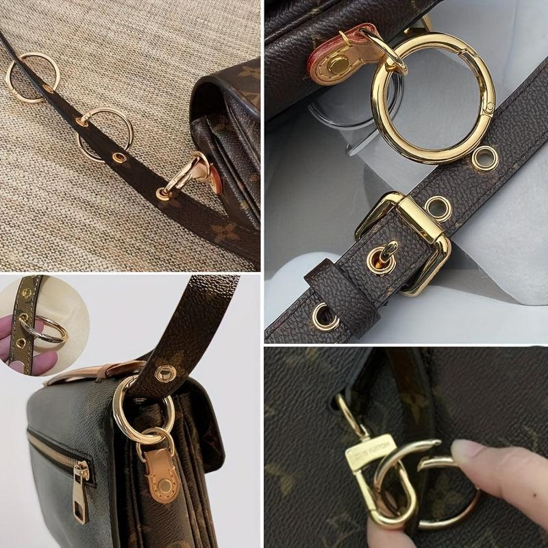 2pcs Loose Leaf Buckle Wallets with O Ring for Handbags & Keys