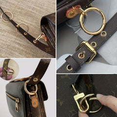 2pcs Loose Leaf Buckle Wallets with O Ring for Handbags & Keys