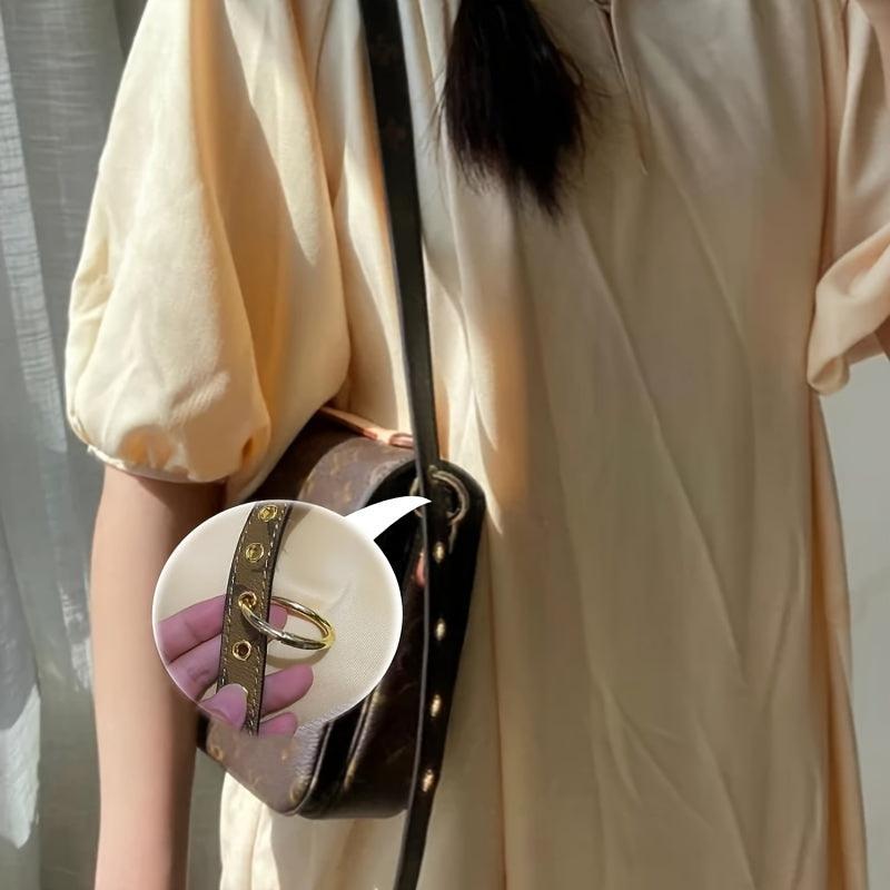 2pcs Loose Leaf Buckle Wallets with O Ring for Handbags & Keys