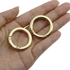 2pcs Loose Leaf Buckle Wallets with O Ring for Handbags & Keys