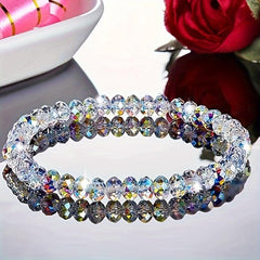 Colorful Square Sugar Crystal Bracelet for Women