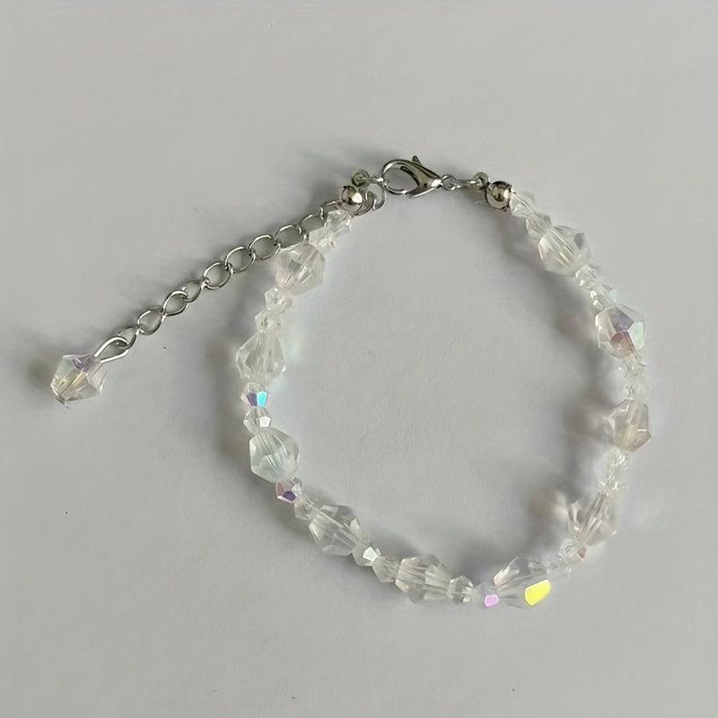Colorful Square Sugar Crystal Bracelet for Women