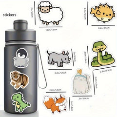 100pcs Cartoon Animal Graffiti Stickers For Luggage Notebook Skateboard