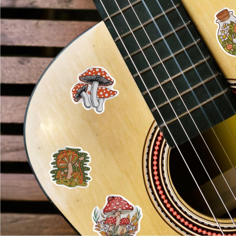 50pcs Waterproof Decorative Stickers for Suitcases Skateboards Laptops Cups