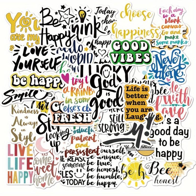 50pcs Waterproof Decorative Stickers for Suitcases Skateboards Laptops Cups