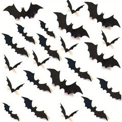 3D Bat Halloween Wall Decoration Terrifying Props 7 Sizes