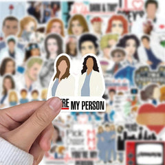 50pcs Doctor Stickers For Mobile Phone Coffee Cup Notebook PVC Waterproof