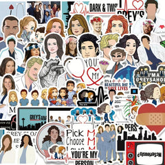 50pcs Doctor Stickers For Mobile Phone Coffee Cup Notebook PVC Waterproof