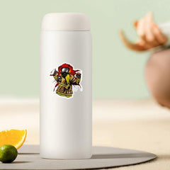 50pcs Cartoon Fire Truck Stickers for Water Bottle Computer Notebook Luggage