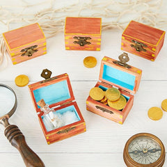 Small Wooden Box With Hinged Lid Paintable Treasure Box