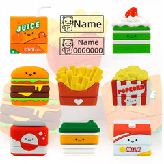 Children's Name Stamp Cartoon Schoolbag Books Children's Name Seal
