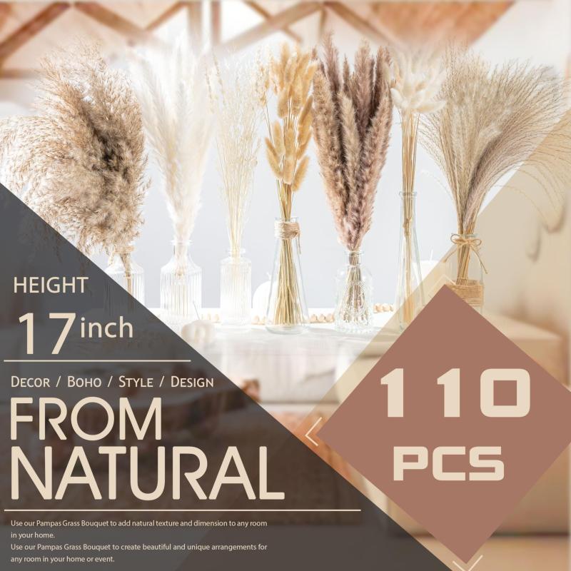 Dried Pampas Grass DIY Home Decor Supply Wedding Floral Arrangements