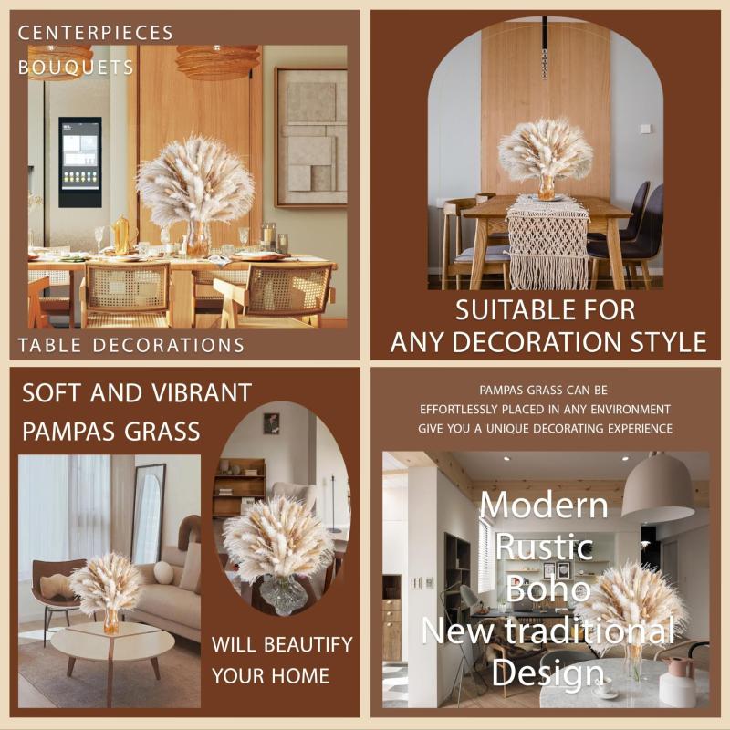 Dried Pampas Grass DIY Home Decor Supply Wedding Floral Arrangements