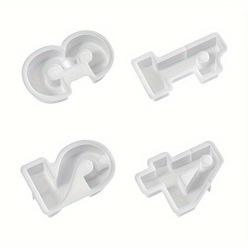 1pc Arabic Number Candlestick Silicone Mold DIY Drop Glue Resin Number 1234