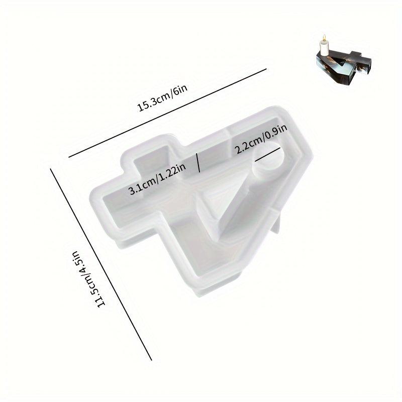 1pc Arabic Number Candlestick Silicone Mold DIY Drop Glue Resin Number 1234