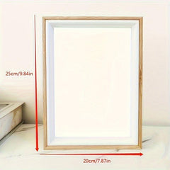 Wooden Photo Frame DIY Couple Handprint Footprint Painting