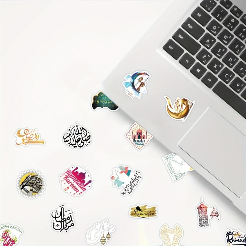 50pcs Ramadan Stickers Eid Party Decorations Supplies