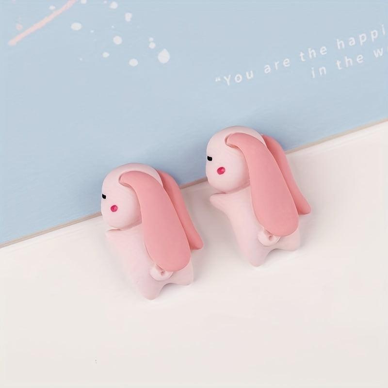 6pcs Resin Animal Tummy DIY Cream Glue Phone Case Patch Sticker