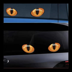 3D Reflective Cat Eye Stickers - Set of Creative Car Stickers