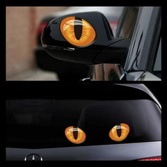 3D Reflective Cat Eye Stickers - Set of Creative Car Stickers