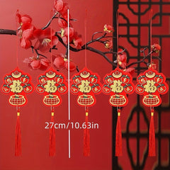 5pcs Double-sided Potted Pendant Decoration