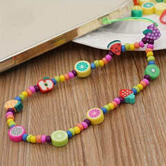 50pcs Soft Clay Beads Mixed Fruit Charm Spacer Beads For DIY Jewelry Random