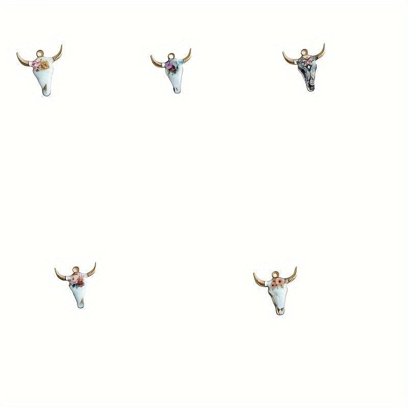 5pcs Animal Metal Pendants for DIY Jewelry