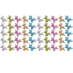 Glitter Resin 3D Mini Deer Figurines - Christmas Applique Nail Art Decor