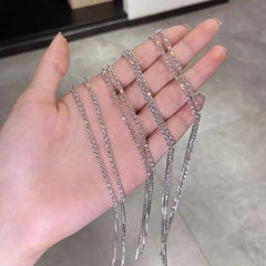 Rhinestone Chain Hair Clip Eye-catching Hair Ornament
