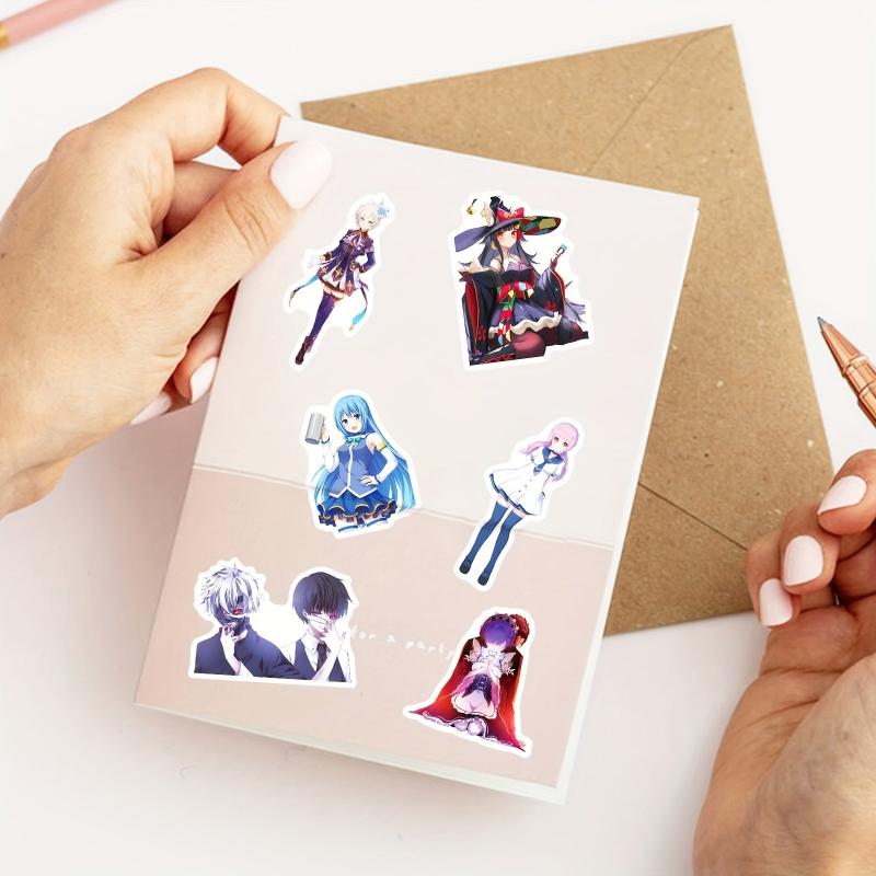 50Pcs Anime Vinyl Stickers Waterproof Laptop Bumper Skateboard Decals