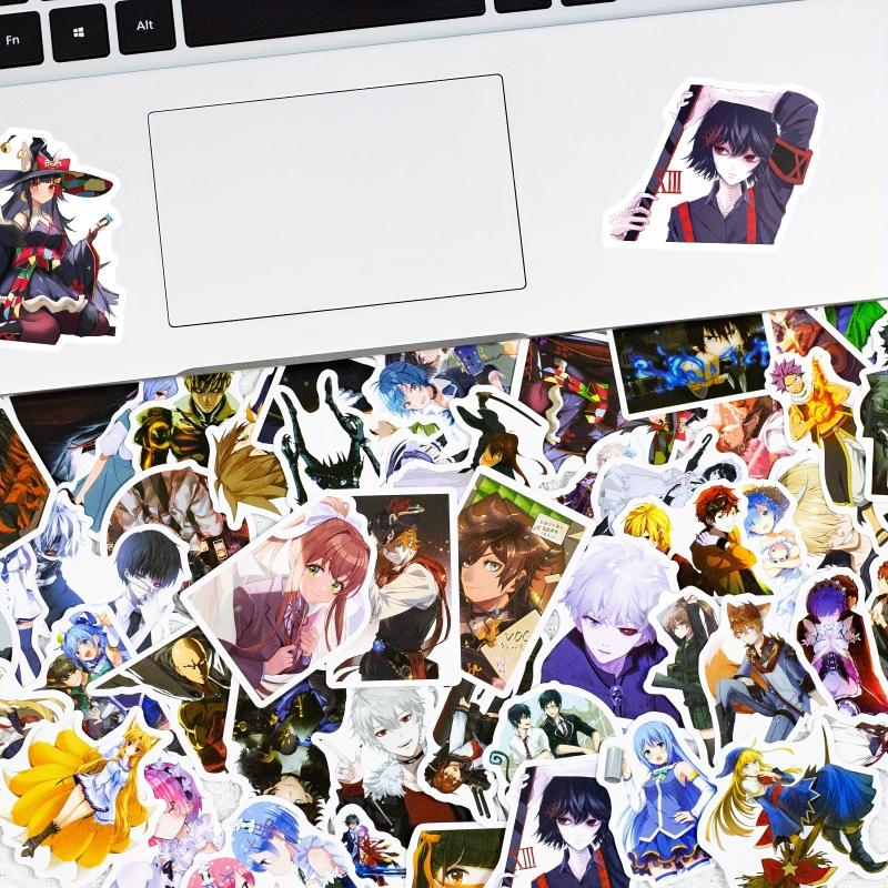 50Pcs Anime Vinyl Stickers Waterproof Laptop Bumper Skateboard Decals