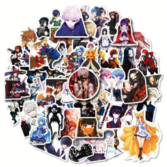 50Pcs Anime Vinyl Stickers Waterproof Laptop Bumper Skateboard Decals