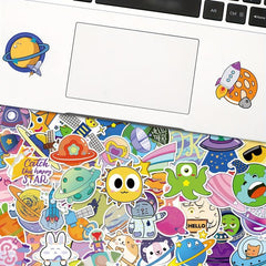 50pcs Planet Stickers Vinyl Waterproof Stickers For Teens