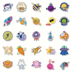 50pcs Planet Stickers Vinyl Waterproof Stickers For Teens