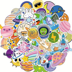 50pcs Planet Stickers Vinyl Waterproof Stickers For Teens