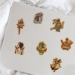 Retro Cartoon Stickers - 50-100pcs for Phone Cases, Notebooks & Suitcases