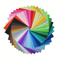 40 Mini Felt Fabric Sheets Patchwork Sewing DIY Craft Assorted Pack Nonwoven