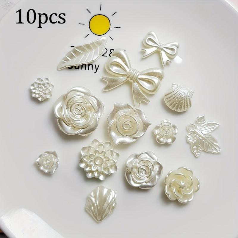 10 Pcs Flat Back Cabochons for Phone Case & Jewelry Making
