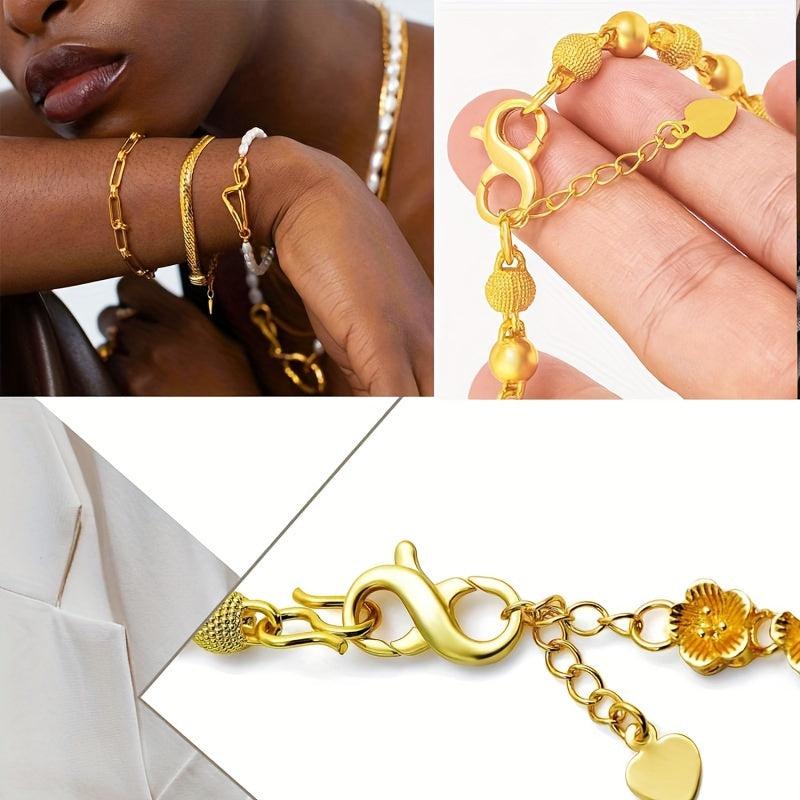 2pcs Double Opening Lobster Clasps Necklace Clip Short Pendant Buckles