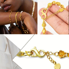 2pcs Double Opening Lobster Clasps Necklace Clip Short Pendant Buckles