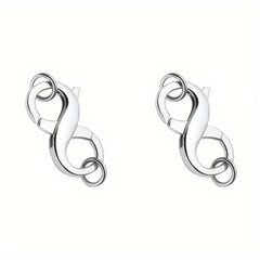 2pcs Double Opening Lobster Clasps Necklace Clip Short Pendant Buckles