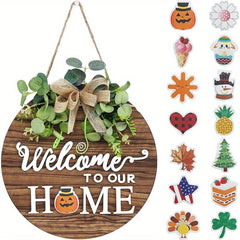 Wooden Welcome Hangings For Home Wall Decoration