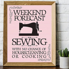 Craft Room Decor: Quilter Art Print - Unframed