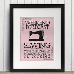 Craft Room Decor: Quilter Art Print - Unframed