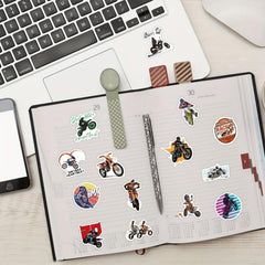 62pcs Motocross Stickers Waterproof Motorbike Stickers For Teens