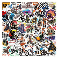 62pcs Motocross Stickers Waterproof Motorbike Stickers For Teens