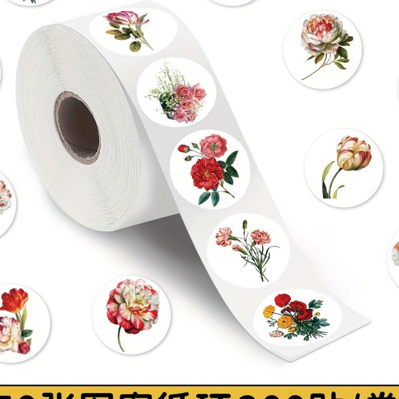 200pcs Bright Flowers Tape Sticker for Journaling Scrapbooking