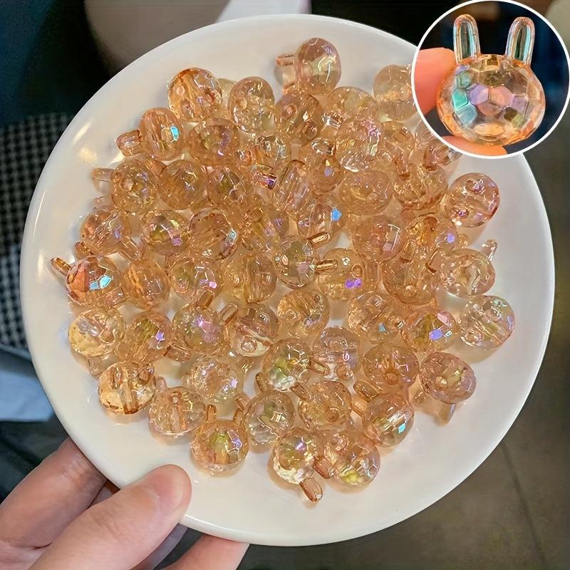 20pcs Colorful Rabbit Beads for Jewelry Making DIY Crafts
